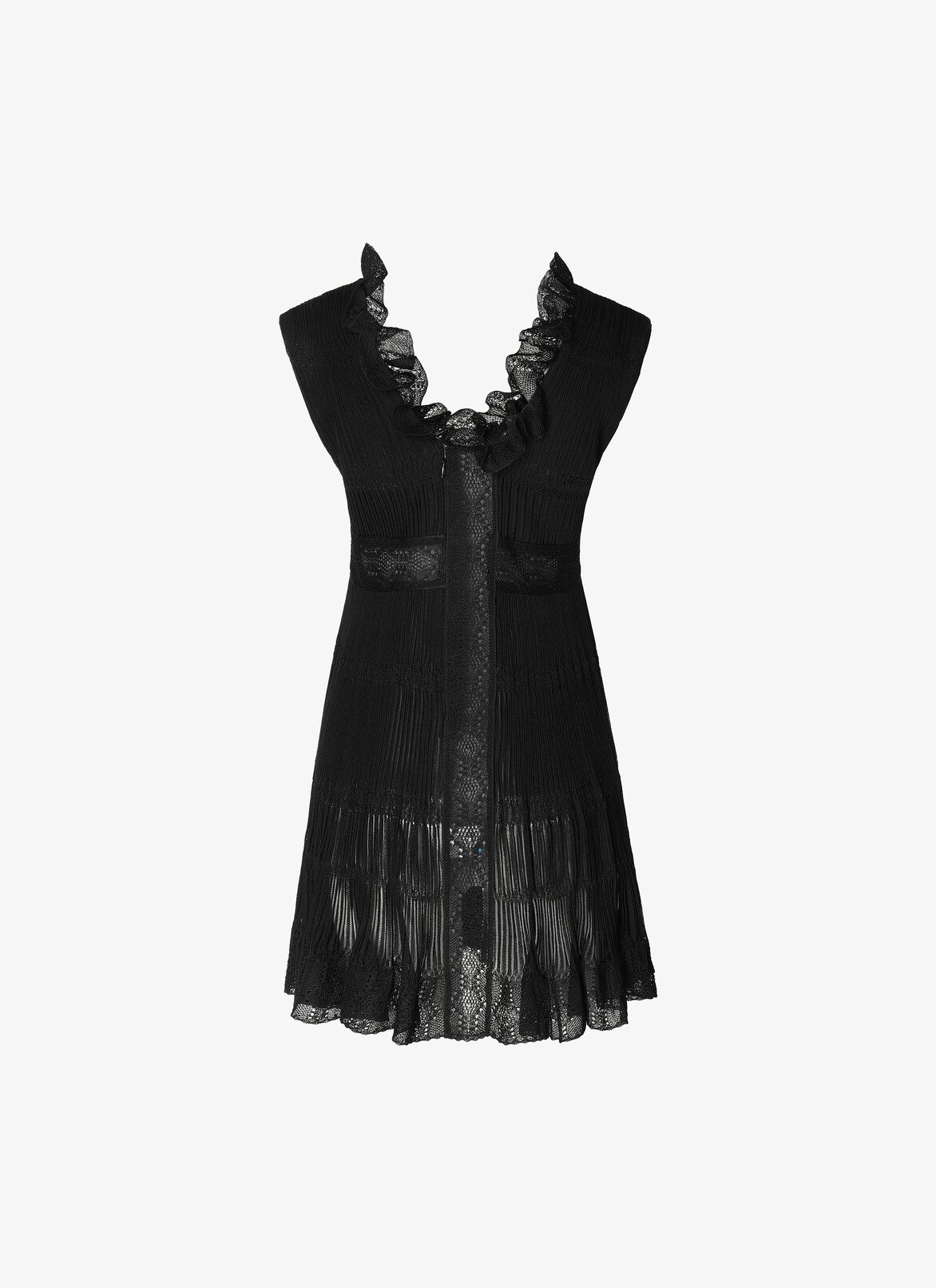 SLEEVELESS DRESS CHERUBIN BLACK ALAÏA BLACK SLEEVELESS DRESS CHERUBIN BLACK